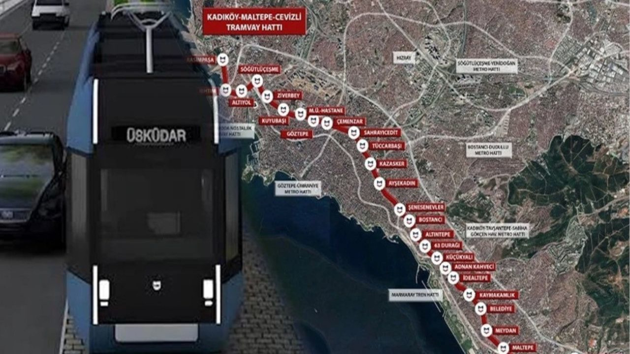 İBB'nin Üsküdar-Kadıköy-Maltepe tramvay hattına onay çıktı