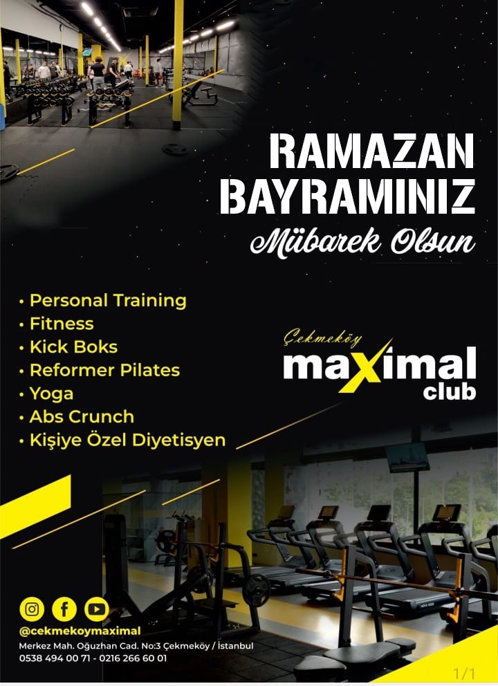 Çekmeköy Maximal Clup'ten bayram mesajı..