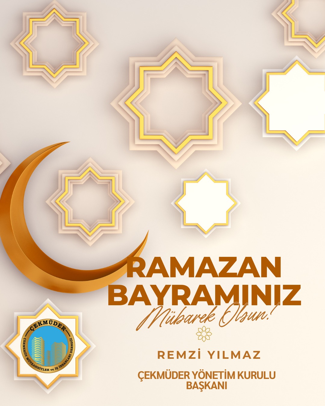 ÇEKMÜDER'den Bayram Mesajı