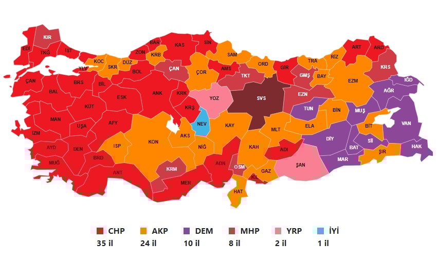 35 kenti CHP Yöenetecek: İşte sıralı tam liste